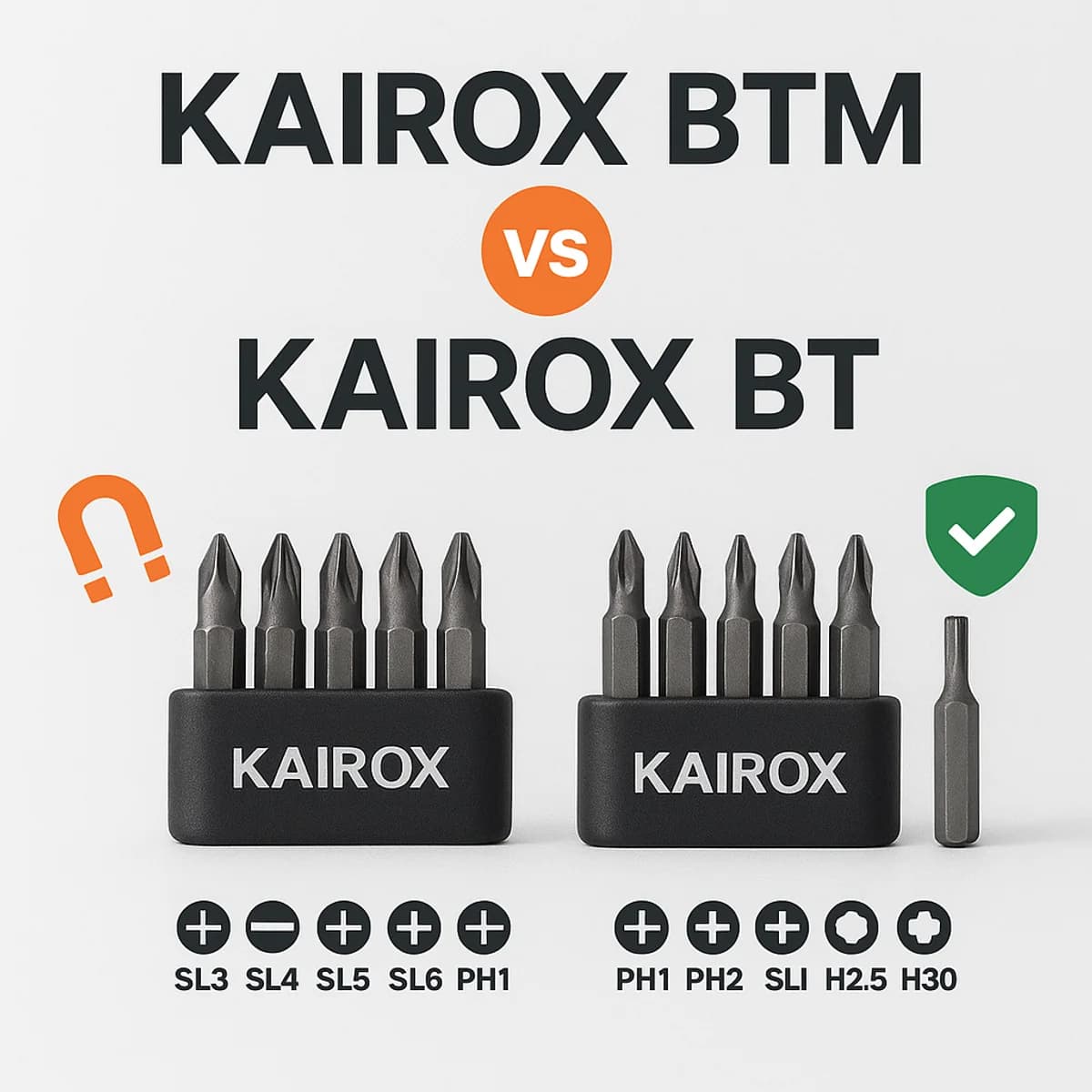 Наборы бит KaiRox BTM и KaiRox BT для мультитулов